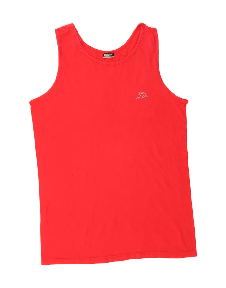 KAPPA Débardeur Femme UK 14 Rouge Moyen
