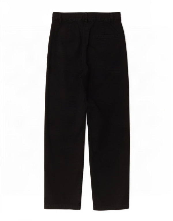 Marks & Spencer Womens Classic Fit Cropped Trousers UK 8 Small W28 L26 Blac