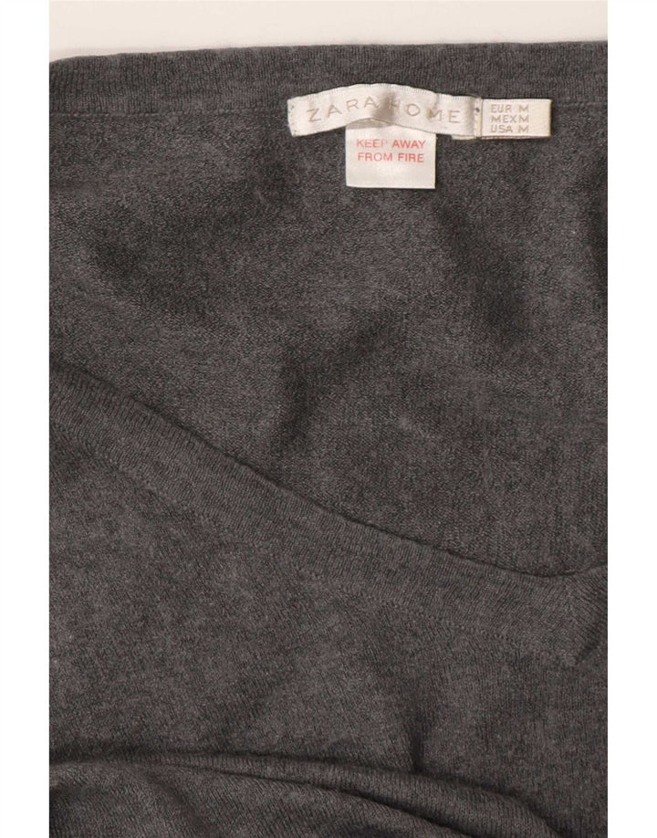 Zara Robe pull à manches 3/4 pour femme UK 14 Gris moyen