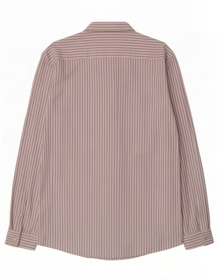 Zara Chemise Slim Fit pour hommes à grandes rayures blanches