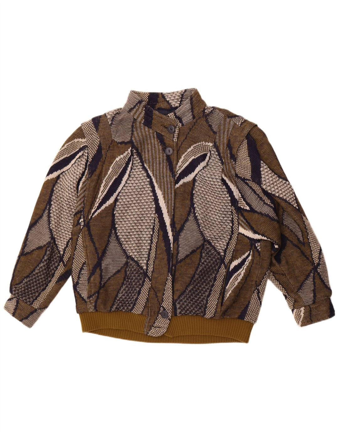 Stadick Veste bomber surdimensionnée à motif abstrait pour femme UK 10 Petit Kaki