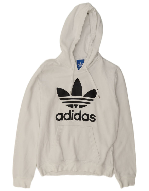 Adidas Pull à capuche graphique coupe régulière pour homme Petit coton blanc