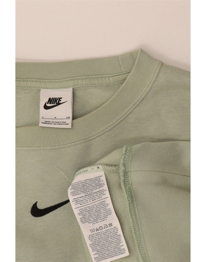 Nike Sweat-shirt surdimensionné pour femme UK 10 Petit coton vert