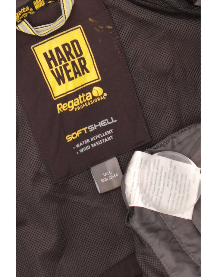 Regatta Veste coupe-vent à capuche pour homme UK 40 Large Noir Polyester