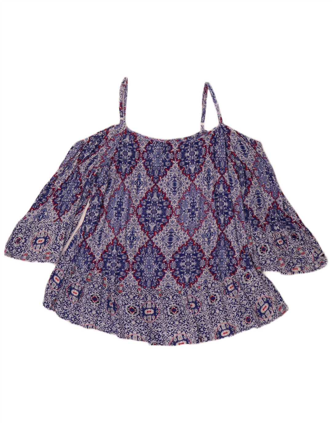 Marks & Spencer Haut à épaules dénudées indigo pour femme UK 14 Grand Bleu Floral