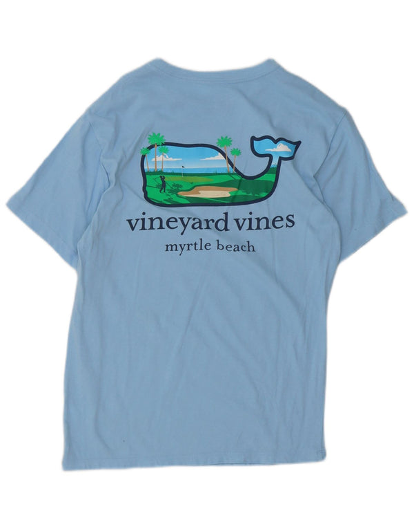 Vineyard Vines T-Shirt Graphique Homme Top XS Bleu Coton