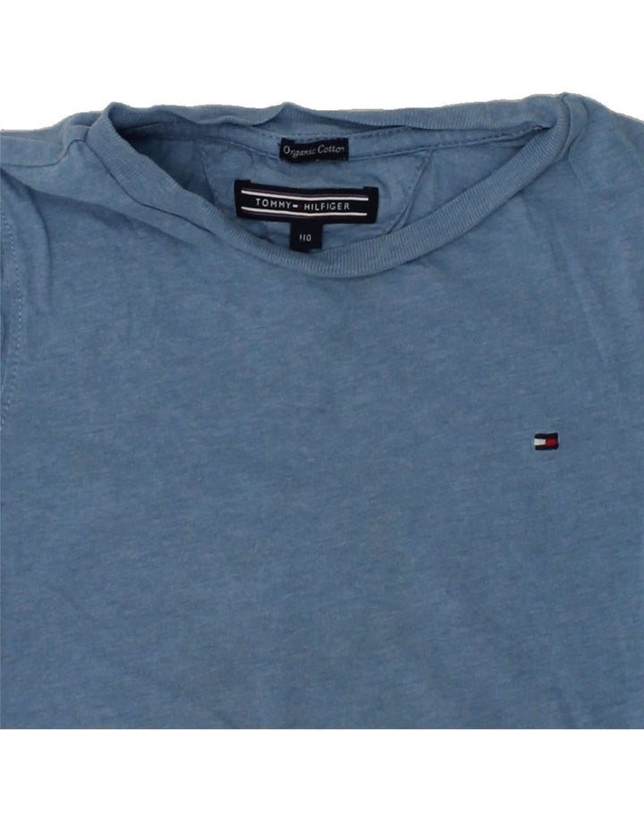 TOMMY HILFIGER Boys T-Shirt Top 4-5 Years Blue Cotton | Vintage Tommy Hilfiger | Thrift | Second-Hand Tommy Hilfiger | Used Clothing | Messina Hembry 