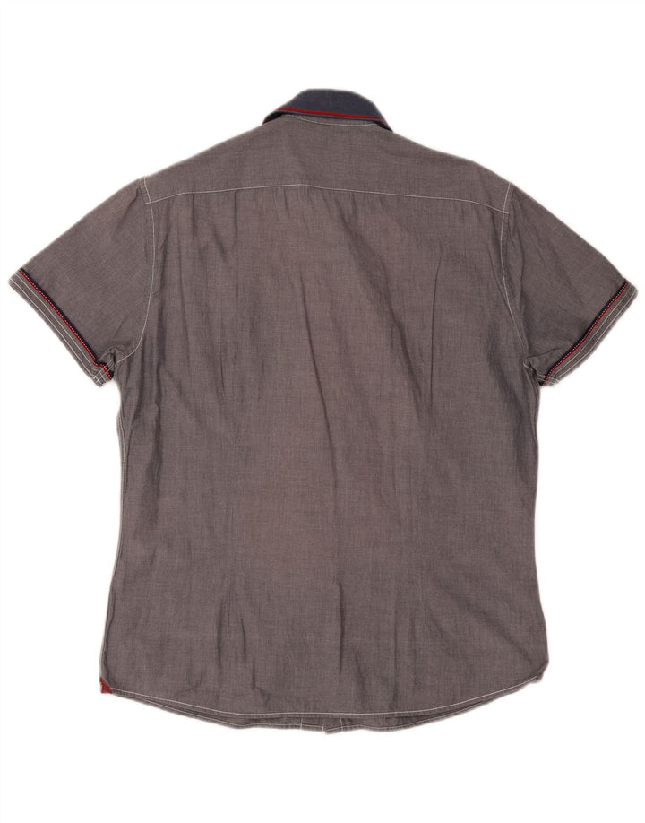 Trussardi Chemise à Manches Courtes Homme XL Gris