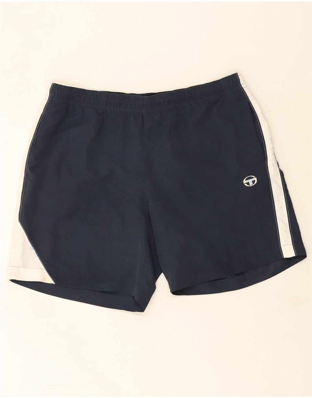 Sergio Tacchini Short de sport pour homme 2XL Bleu marine Colorblock Polyester