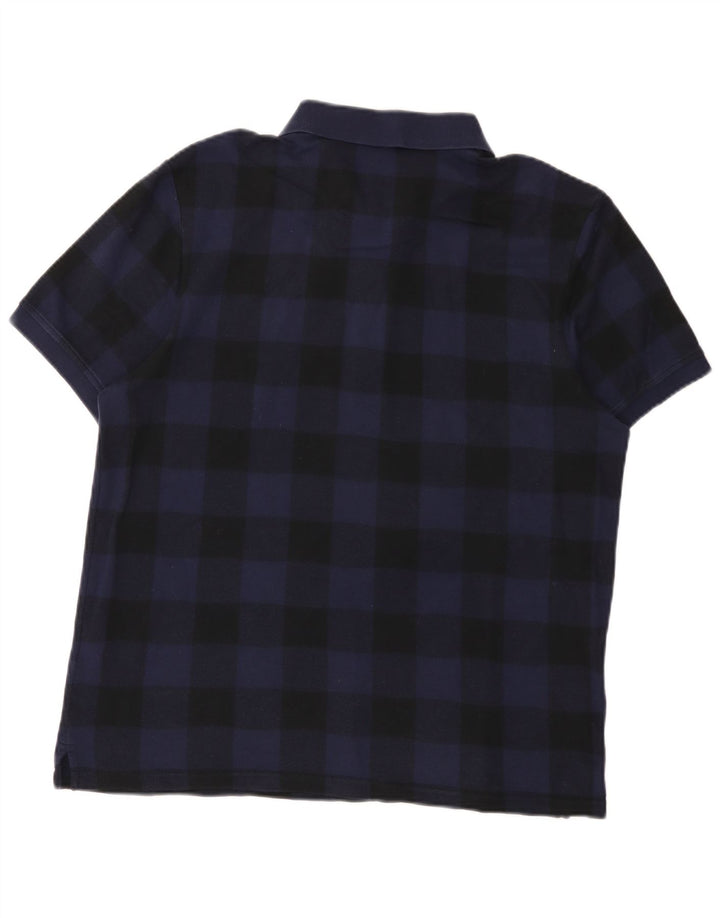 Lyle & Scott Polo Homme XL Bleu Marine Vichy Coton
