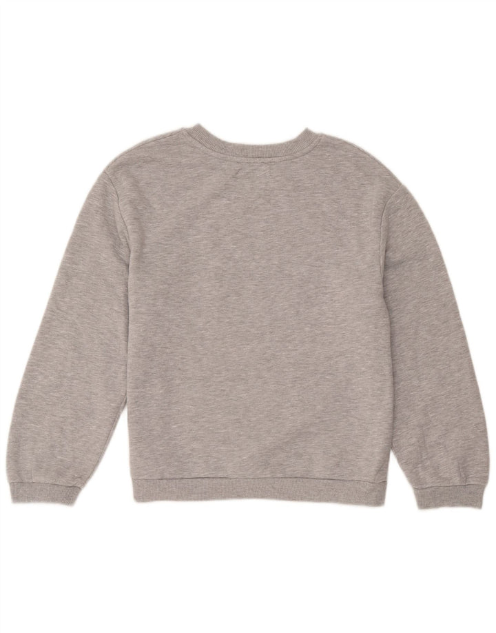 Zara Womens Graphic Sweatshirt Jumper UK 10 Petit Gris Moucheté