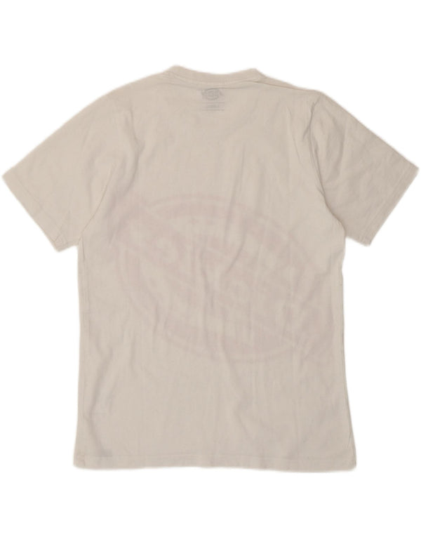 Dickies T-shirt graphique coupe ample pour femme UK 6 XS Blanc Coton