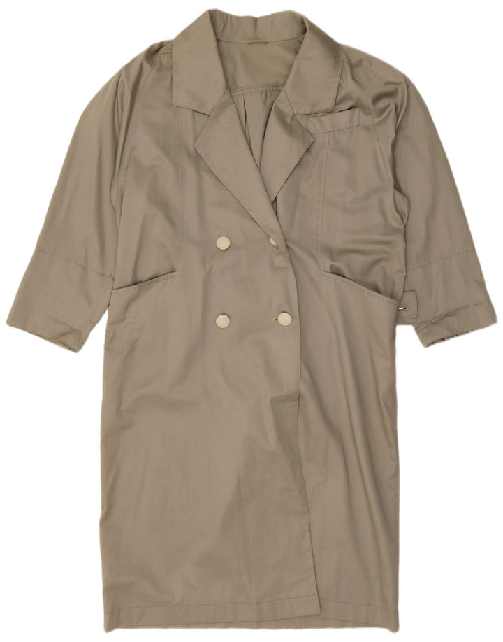 vintage Femme Trench Coat UK 18 XL Gris