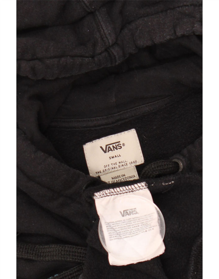 Vans Pull à capuche graphique pour homme Petit coton noir