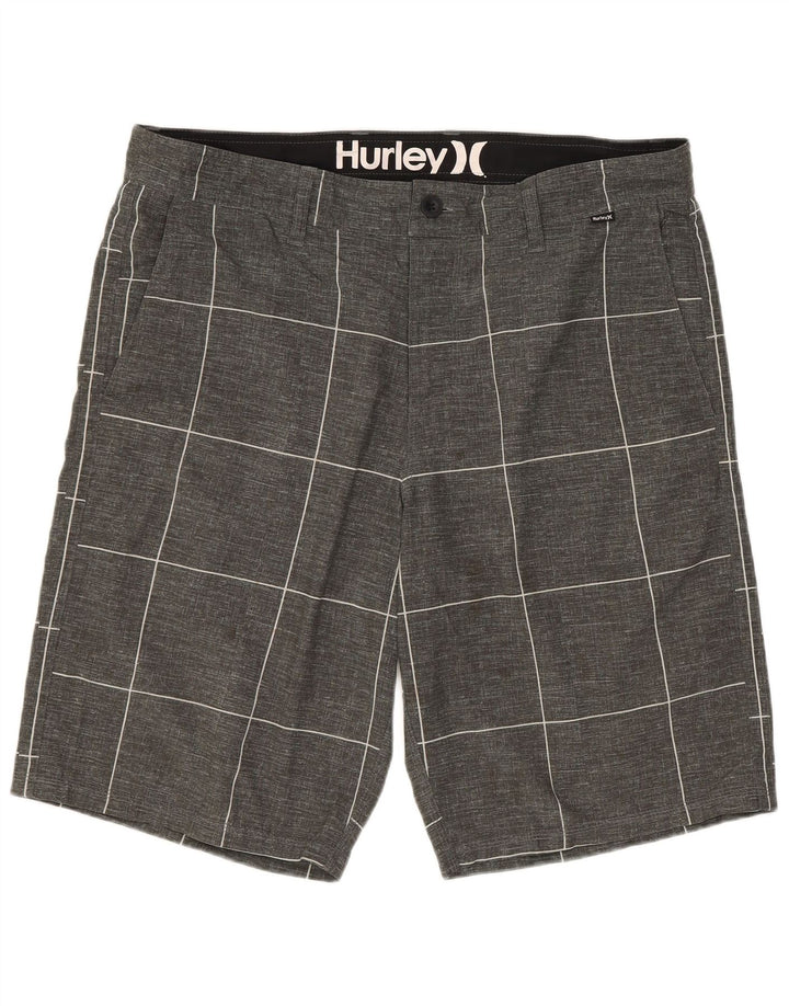 Hurley Short Chino Homme W34 Large Gris Géométrique