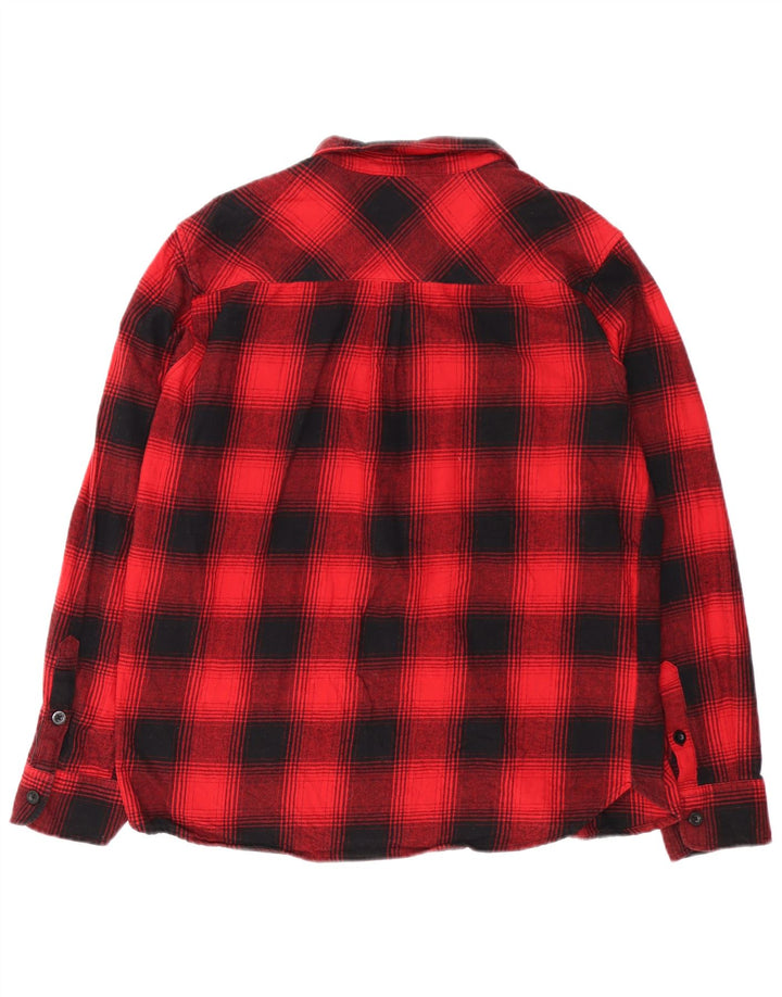 Mountain Warehouse Chemise en flanelle pour homme XL en coton à carreaux rouges