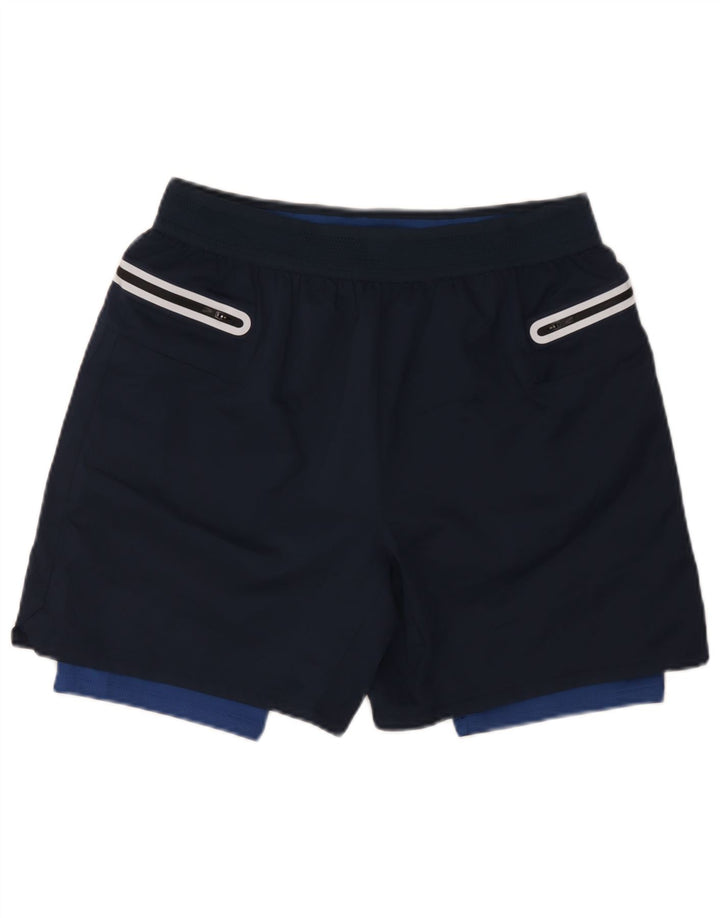 Marks & Spencer Short de sport pour homme en polyester bleu marine Taille L