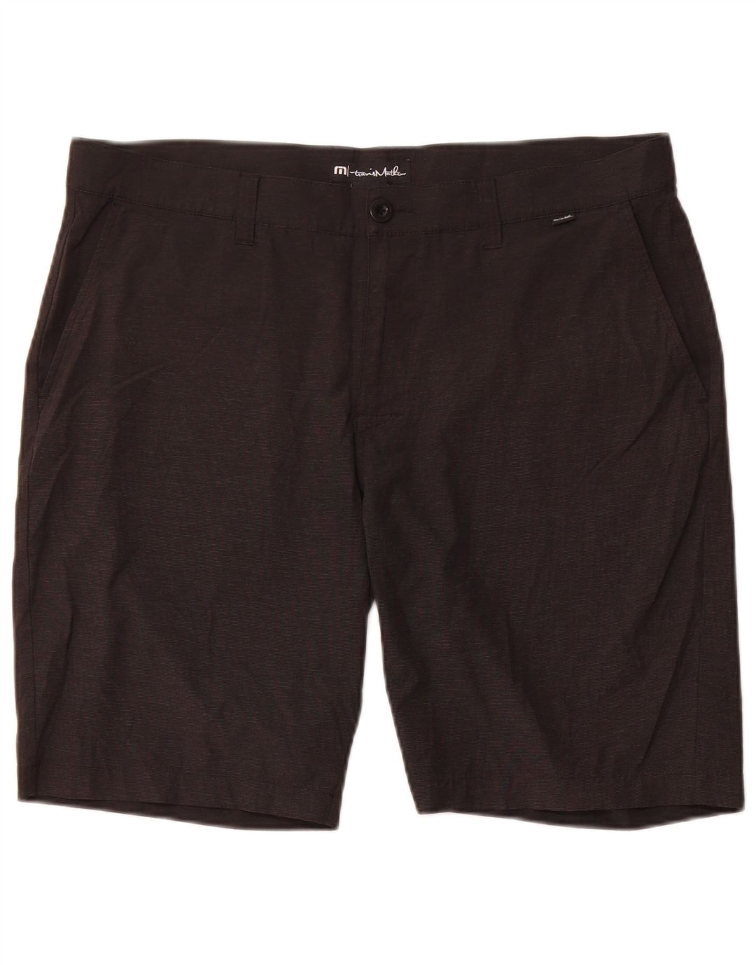 Travis Mathew Short chino pour homme W38 XL Noir à fines rayures Polyester