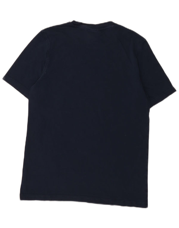 Adidas Mens Graphic T-Shirt Top Small Navy Blue Cotton