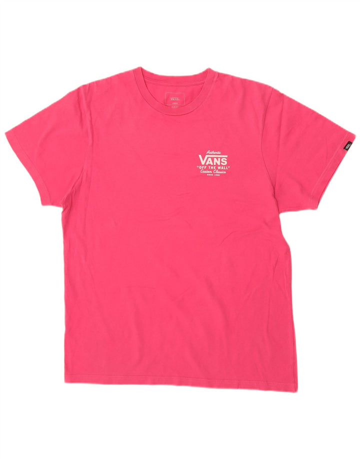 Vans T-Shirt Slim Fit Graphic Homme Rose Moyen