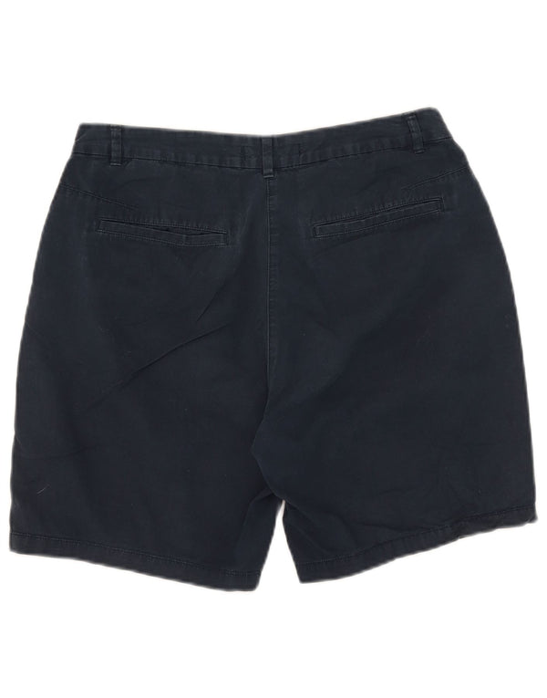 Marks & Spencer Short Chino Femme UK 12 Medium W31 Bleu Marine Coton