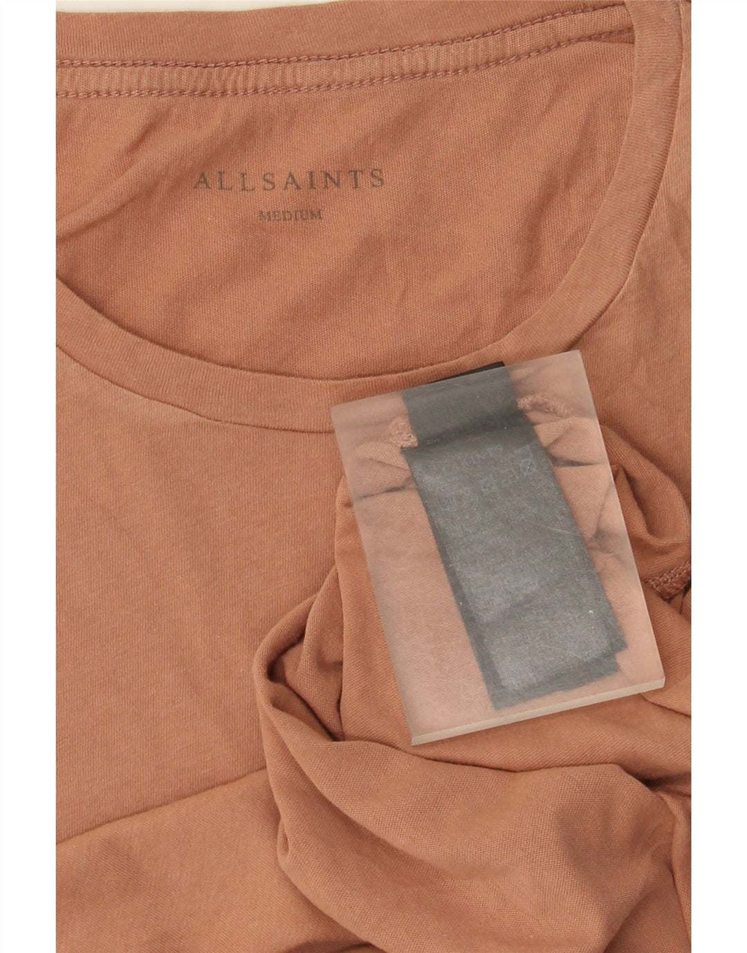 All Saints T-Shirt Homme Marron Moyen Coton