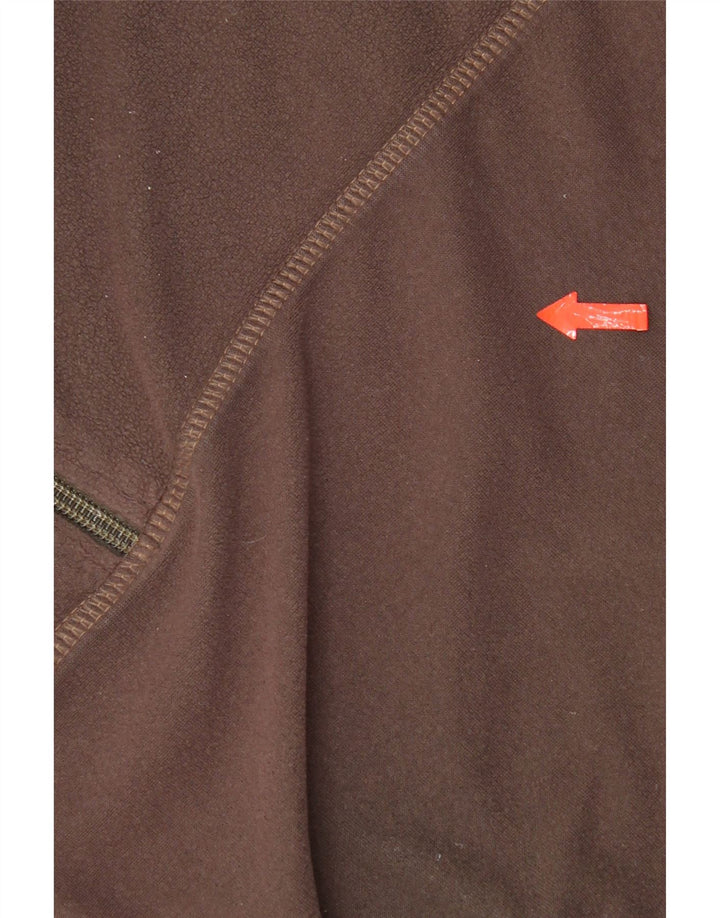Jack Wolfskin Pull polaire à fermeture éclair complète pour homme, grand marron