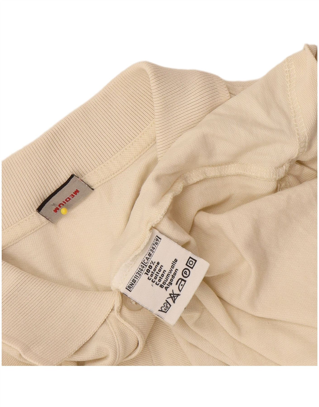 Kappa Polo Homme Beige Moyen Coton