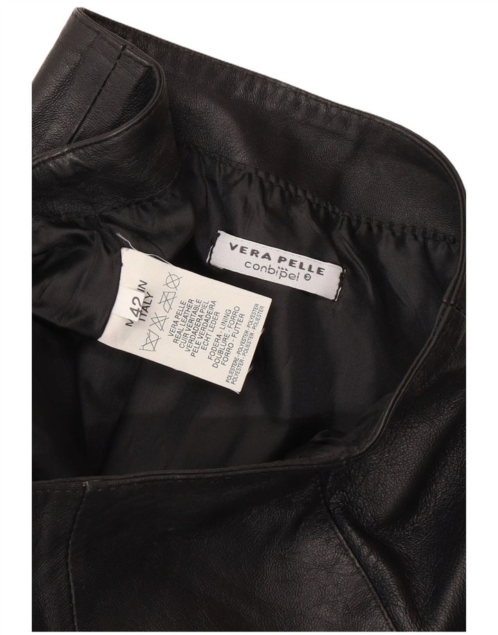 CONBIPEL Jupe en cuir pour femme IT 42 Medium W28 Cuir noir