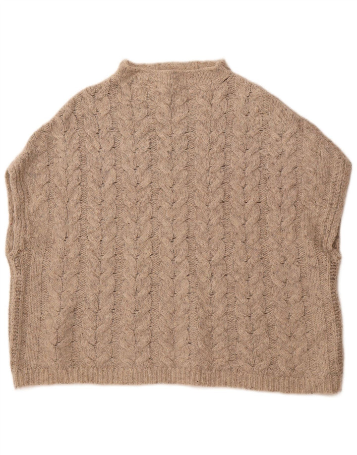 WHITE STUFF Débardeur surdimensionné à col roulé pour femme UK 16 Large Gris