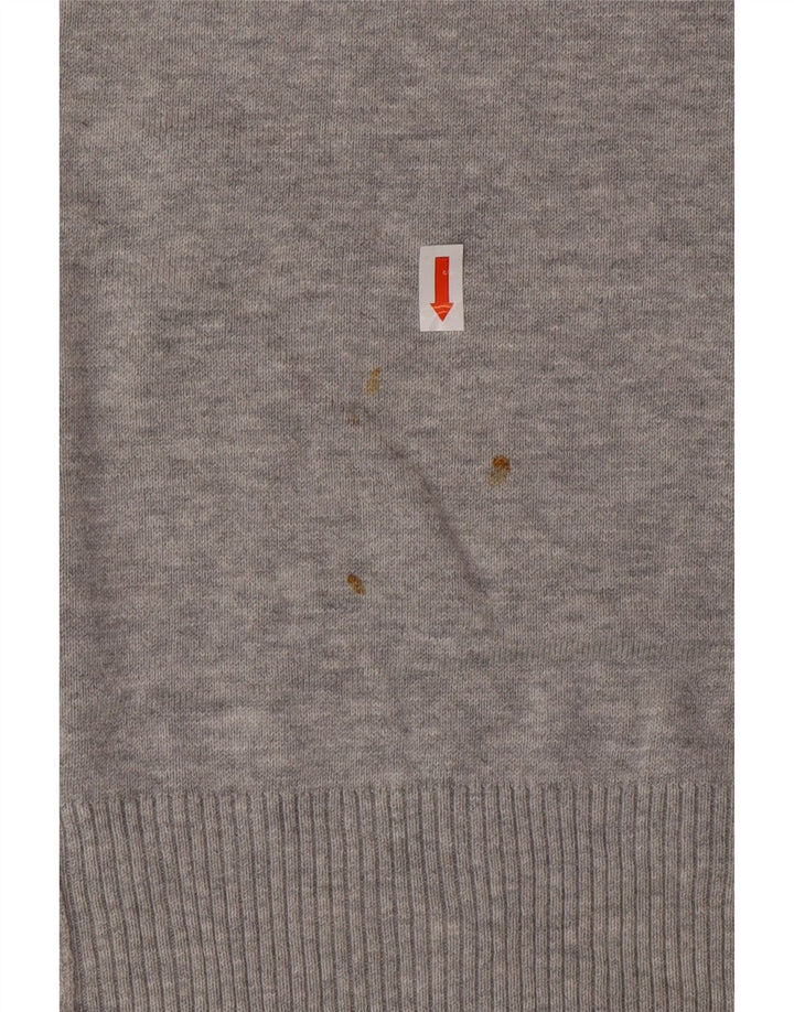 DIESEL Pull graphique à col rond pour homme en coton gris grand