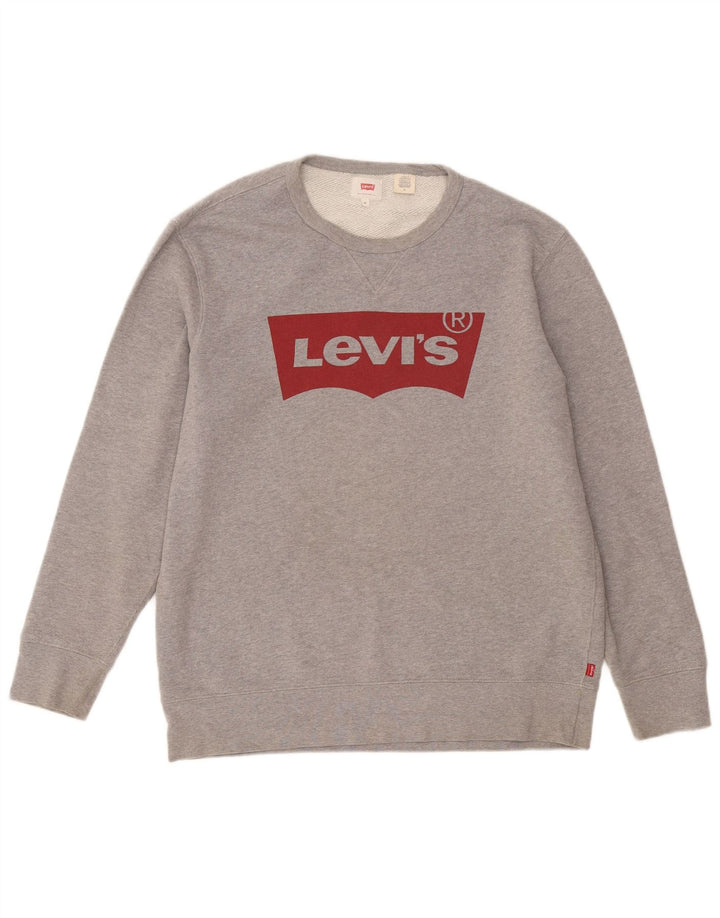 Levi's Sweatshirt Graphic Sweatshirt Homme Gris Moyen Coton