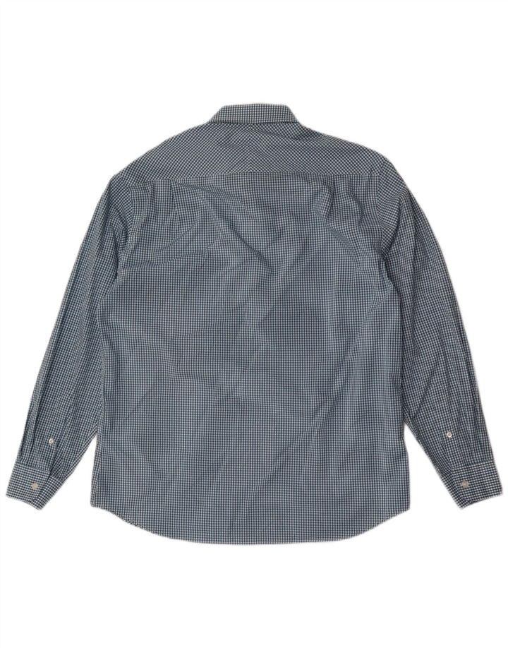 Nautica Chemise Homme Taille 16 1/2 Grand Coton Vichy Bleu