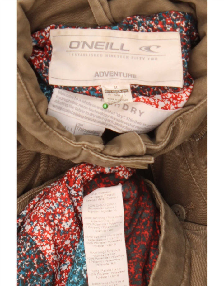 O'Neill Parka à capuche pour femme UK 14 en coton beige moyen