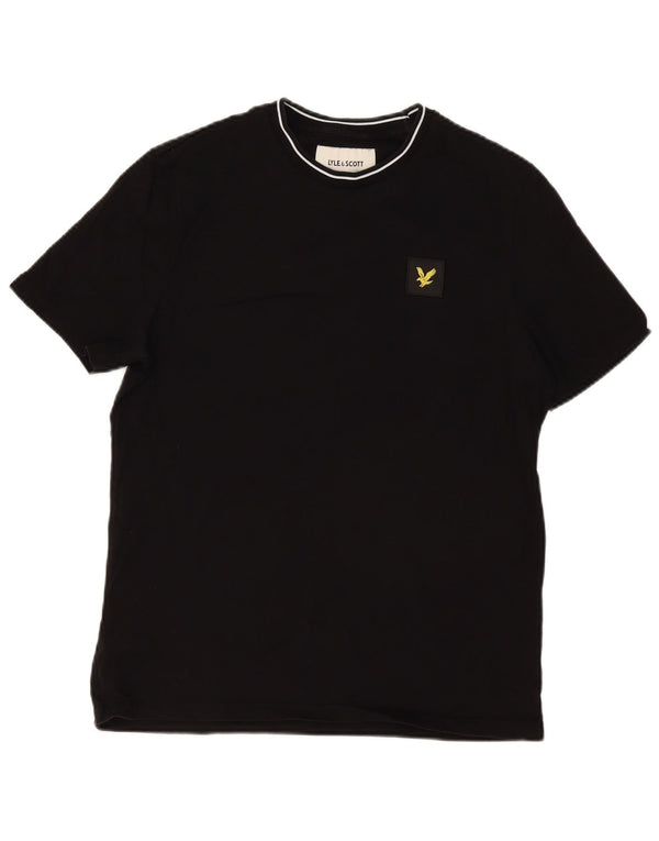 Lyle & Scott T-shirt coupe décontractée pour homme, petit, en coton noir