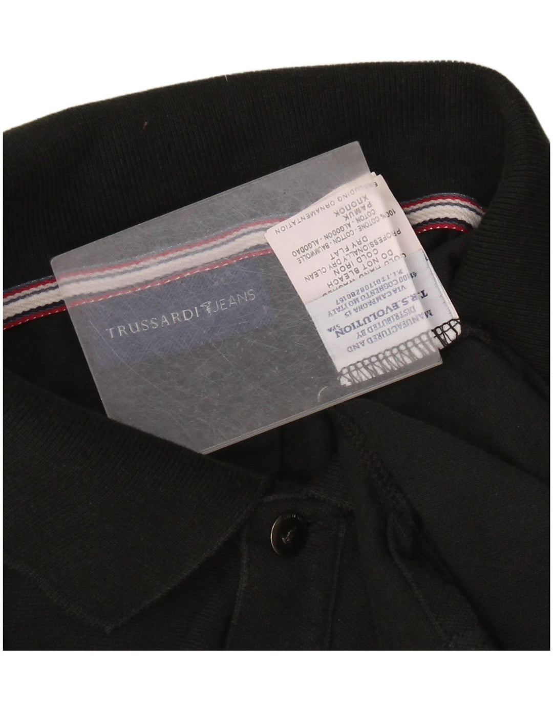 TRUSSARDI JEANS Polo Homme 3XL Noir Coton