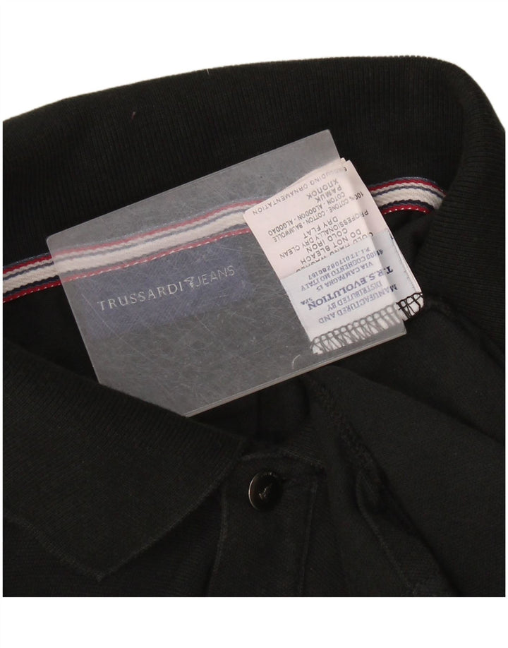 TRUSSARDI JEANS Polo Homme 3XL Noir Coton