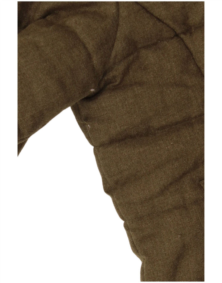 Superdry Veste à capuche Duffle rembourrée pour femme UK 14 Kaki moyen Hiver