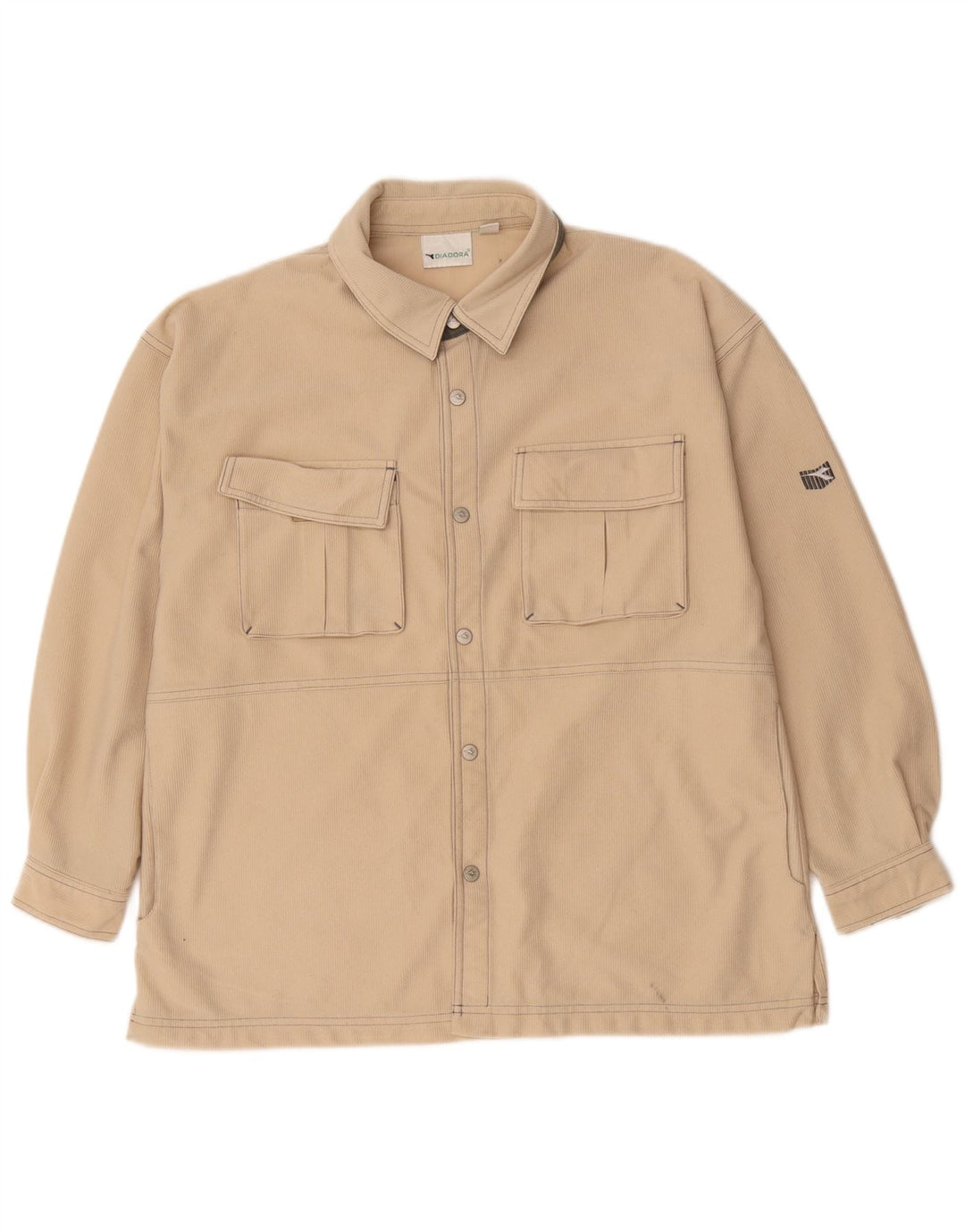 Diadora Chemise Homme UK 40 Beige Moyen