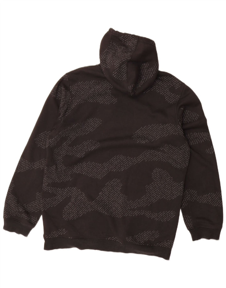 ADIDAS Pull à capuche graphique pour hommes, grand coton camouflage noir