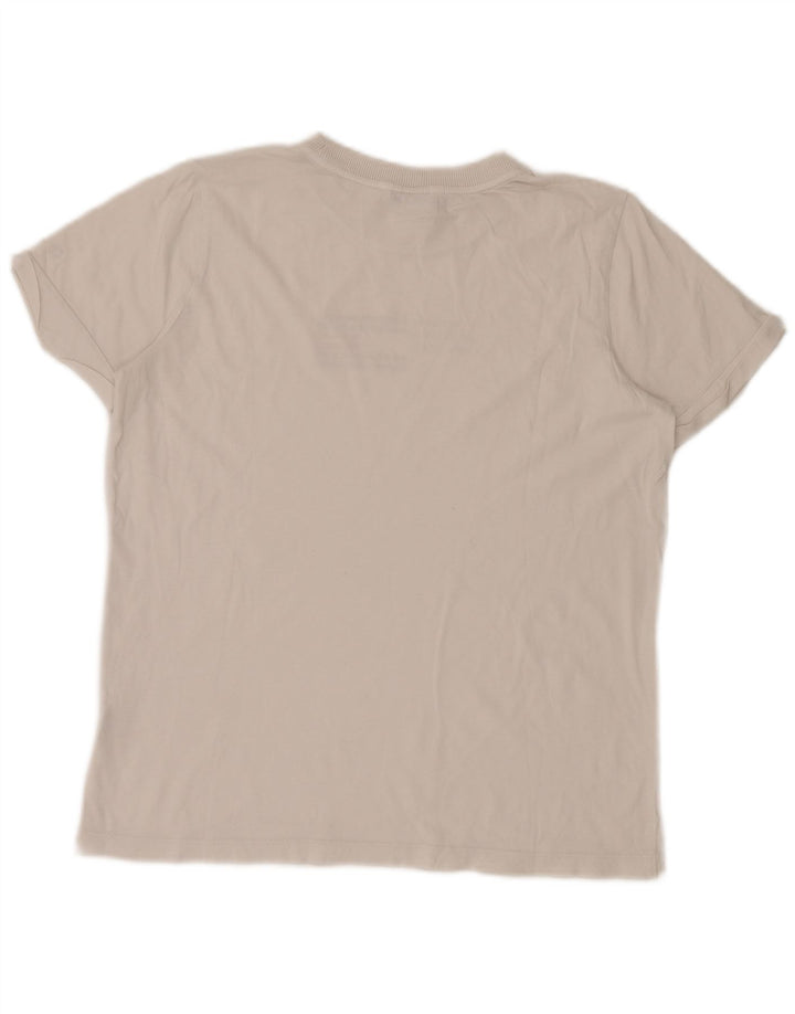 Tommy Hilfiger T-shirt graphique pour femme UK 14 Blanc moyen