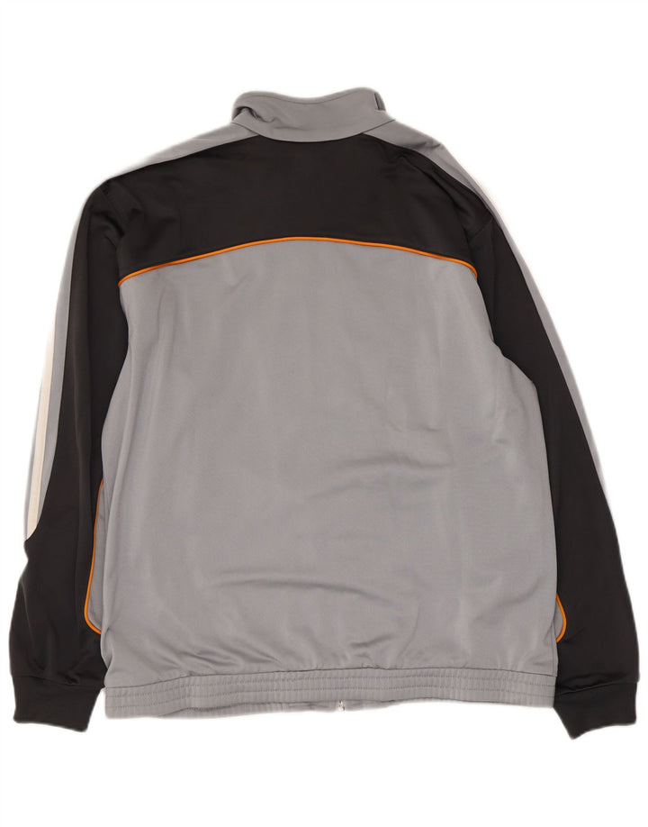 Adidas Veste de survêtement pour homme Gris moyen Polyester colour block