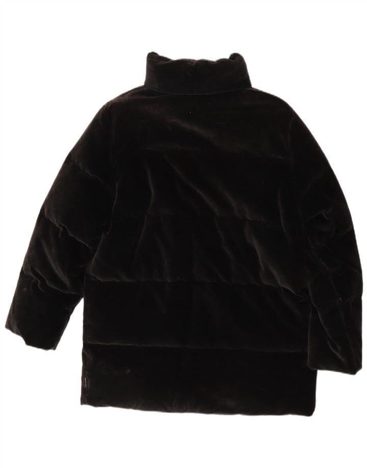 Moncler Veste matelassée en velours surdimensionnée pour femme Taille 0 XS Coton noir