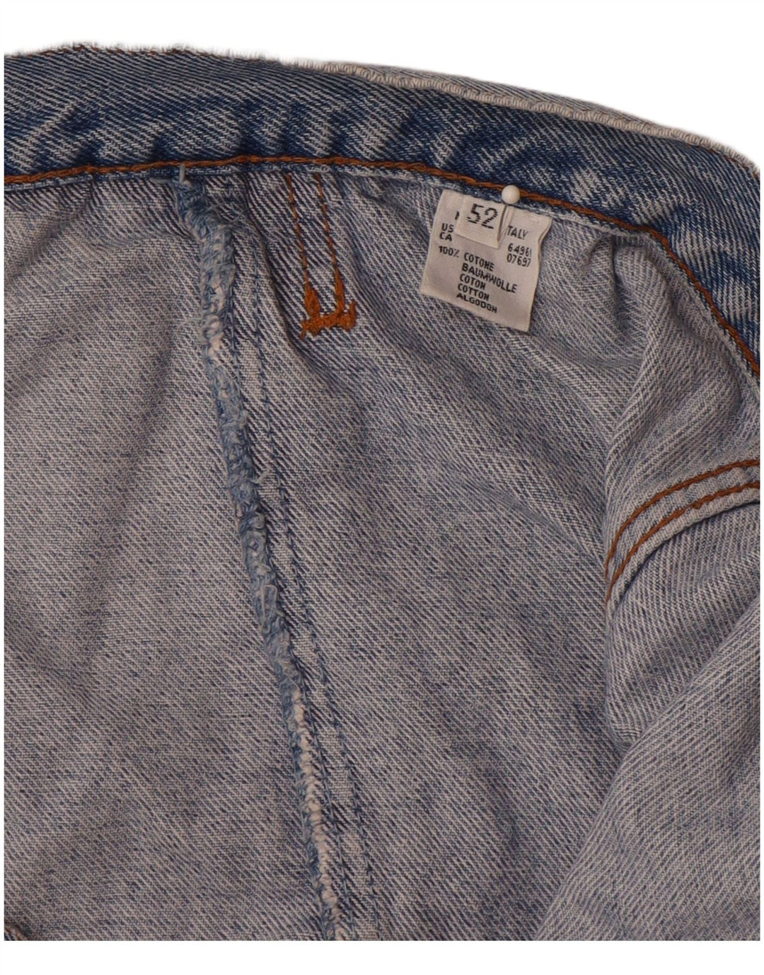 BENETTON Veste en Jean Homme IT 52 XL Bleu Coton