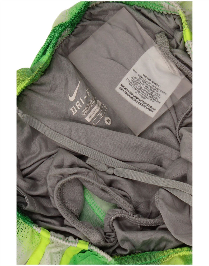 Nike Short de sport Dri Fit pour femme UK 12 Polyester géométrique vert moyen