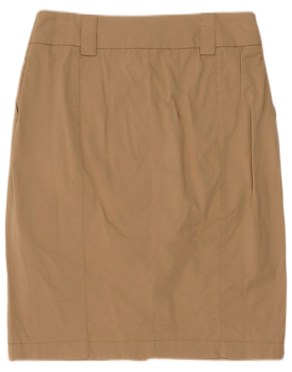 Marella Jupe droite pour femme UK 14 Medium W29 Coton beige