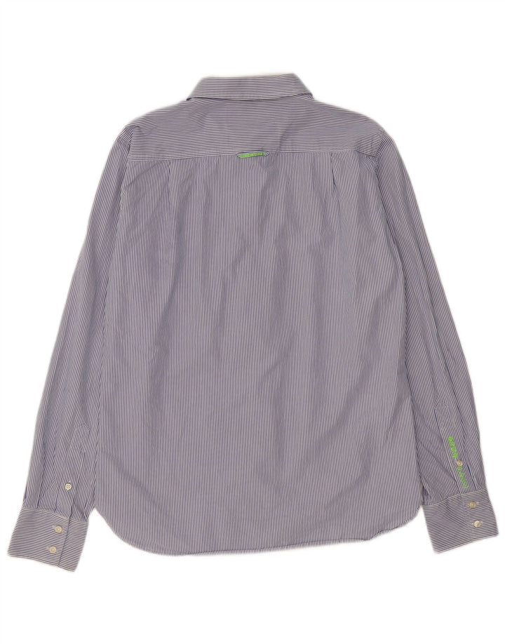 Superdry Chemise Homme Grande Rayure Bleu Marine