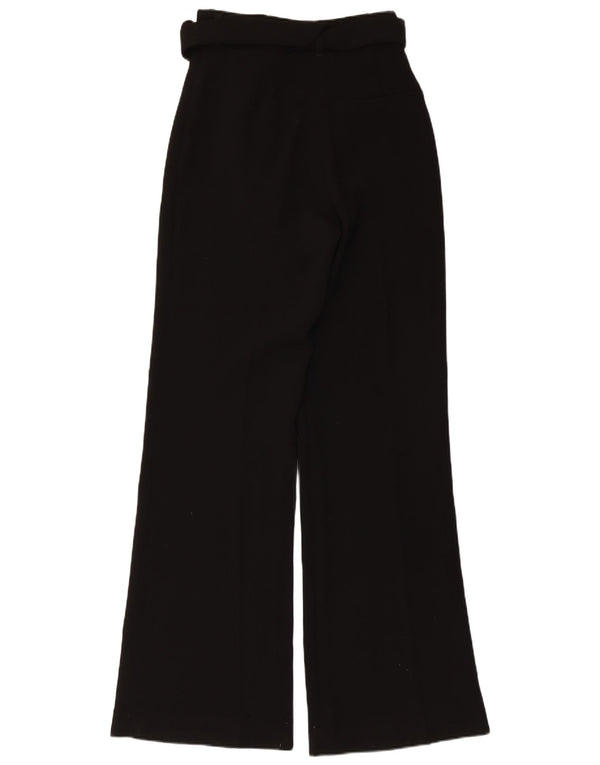 Zara Pantalon décontracté taille haute bootcut pour femme Medium W28 L33 Noir