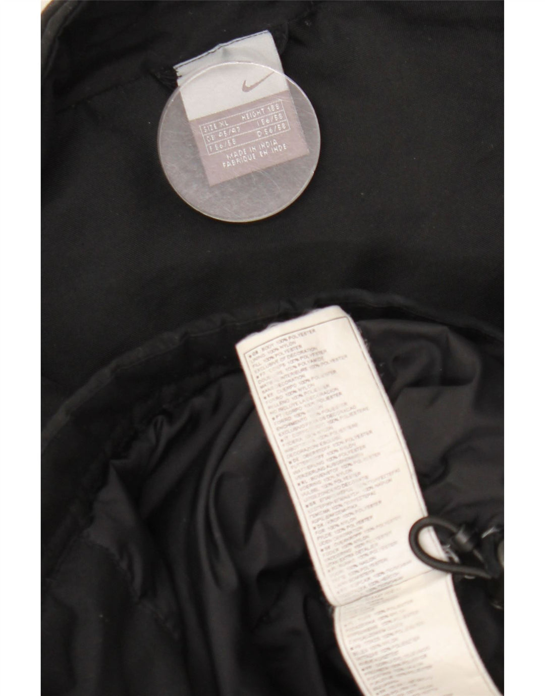 Nike Veste coupe-vent pour homme UK 42 XL Noir Polyester