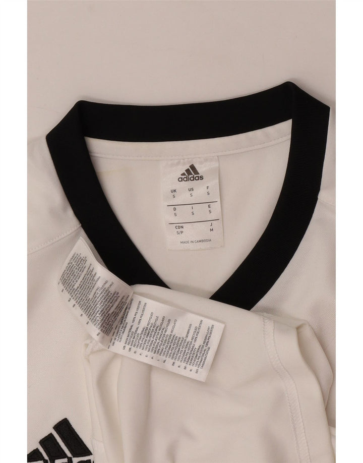 Adidas Hommes Climalite T-Shirt Haut Petit Blanc Polyester